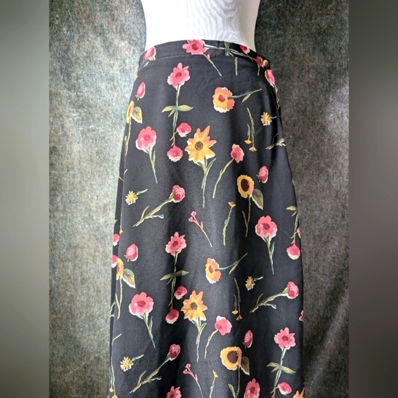 Y2K Vintage GSL Maxi Florals Cottagecore Skirt - Picture 2 of 4